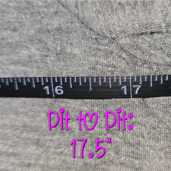 Ladies Striped Long Sleeve T-Shirt, Gray, White & Pink w/ Stripes - Picture 7 of 9